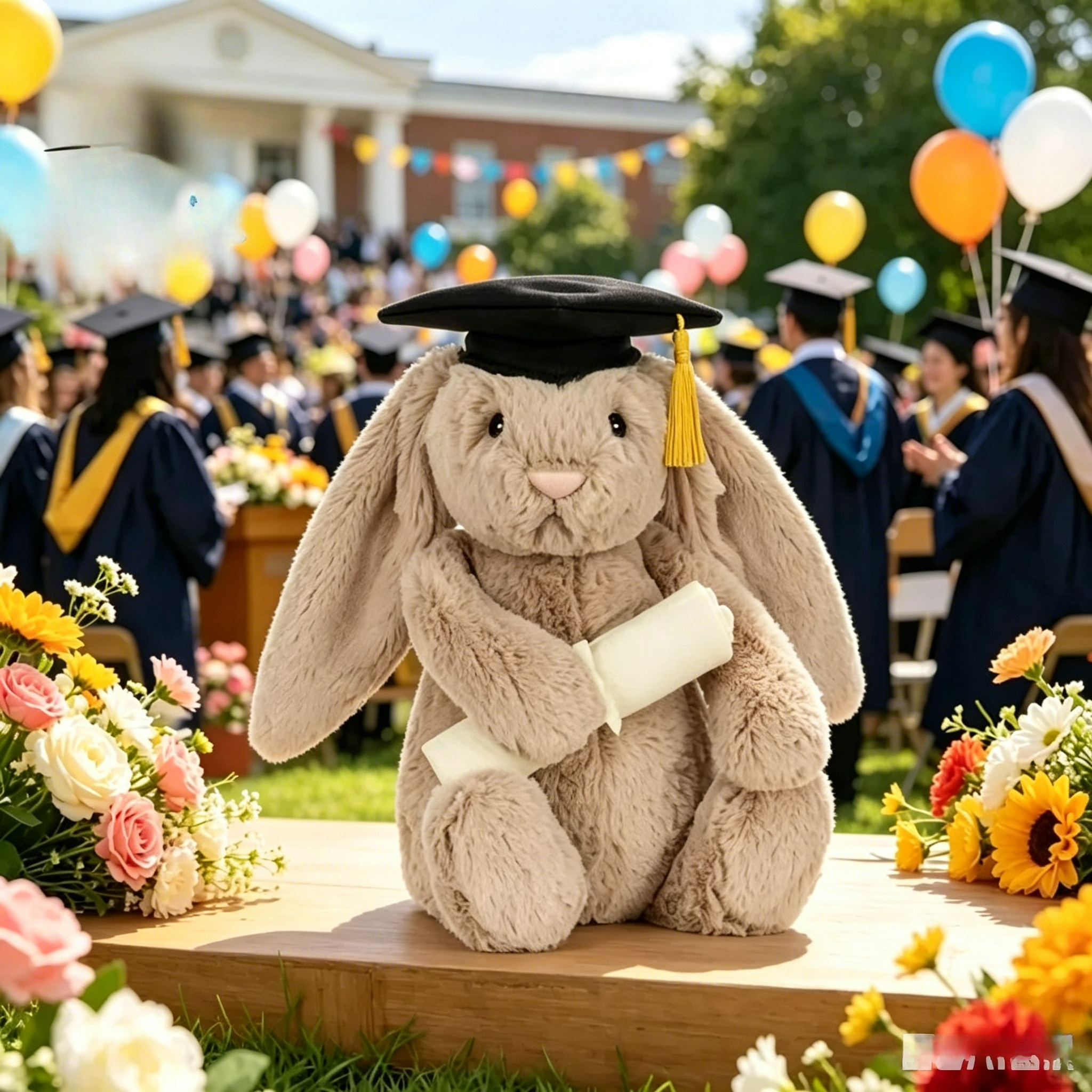 Party Games Birthday - Shy Bunny Graduation Outfit Graduation season