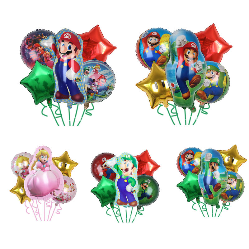 Party Games Mario - Super Mary Balloon Set Peach Princess