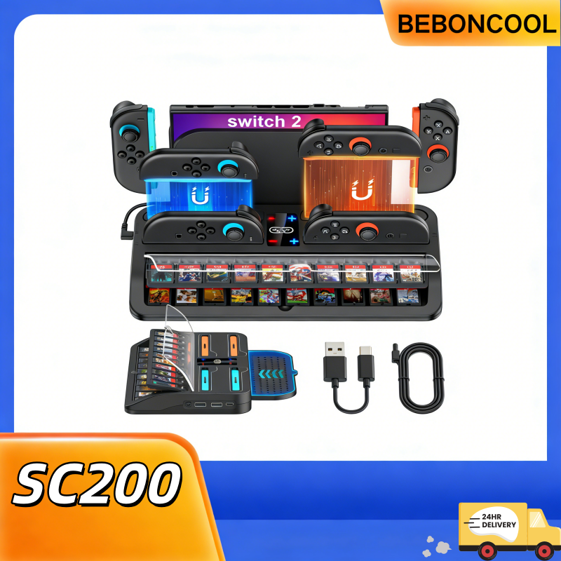 Party Games Gamecube - BEBONCOOL SC200 Switch2 Charging Dock 4-Controller