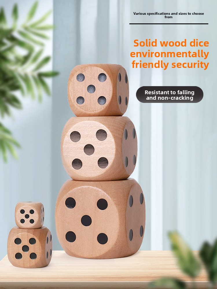 Party Games Gamecube - 12PCS 16mm Wooden Dice Dots D6