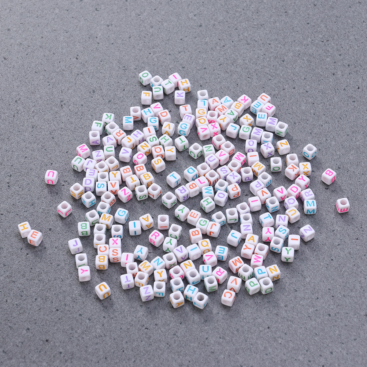 Party Games Gamecube - 6Mm Colorful Acrylic Letter Beads Cube