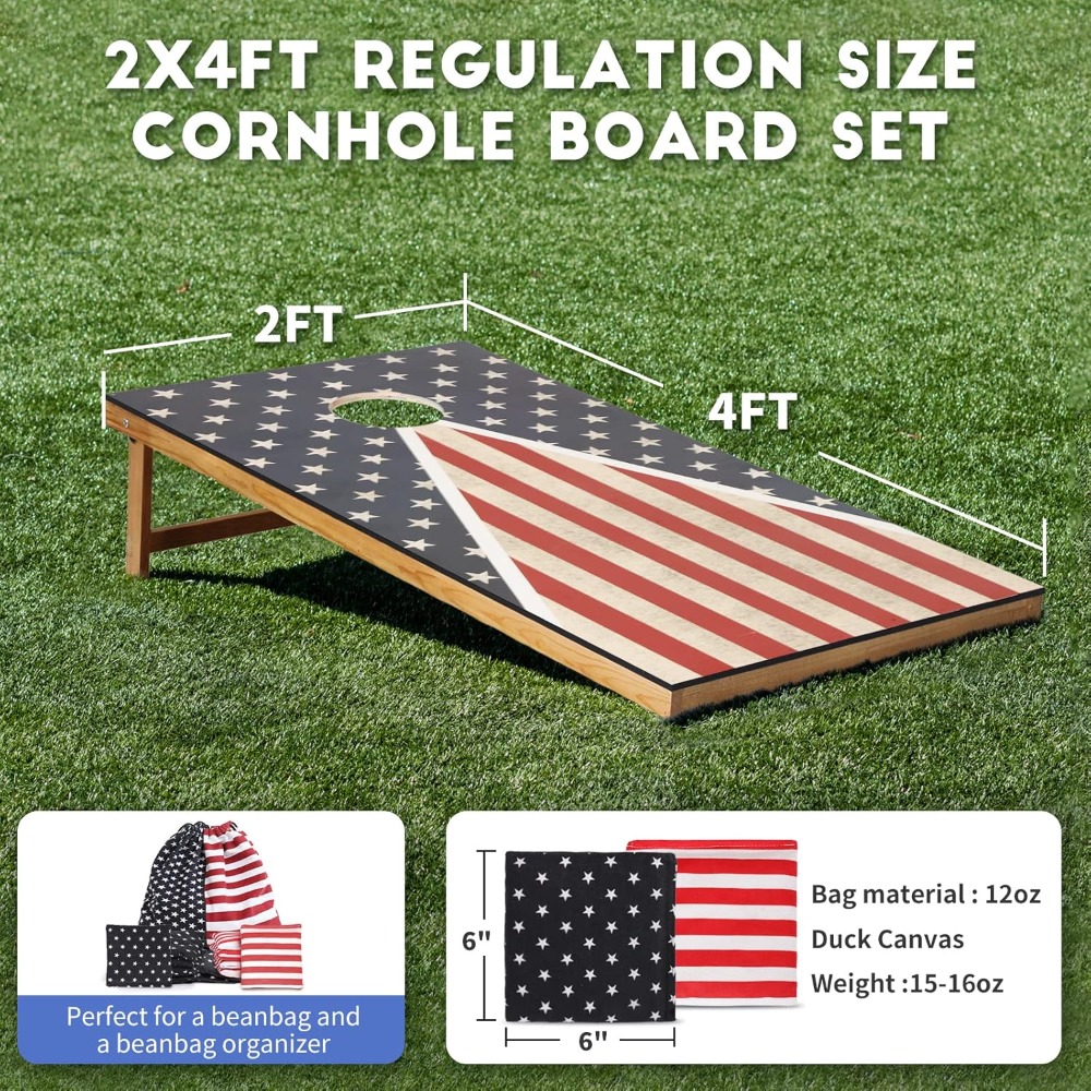 Cornhole Set, Corn Holes Outdo - огляд і ціна Cornhole Board Set
