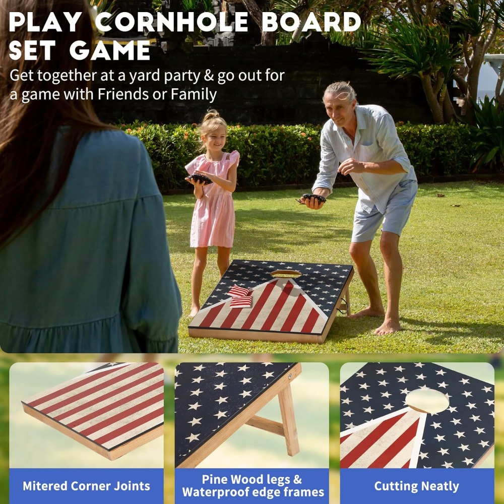 Cornhole Set, Corn Holes Outdo - огляд і ціна Cornhole Board Set