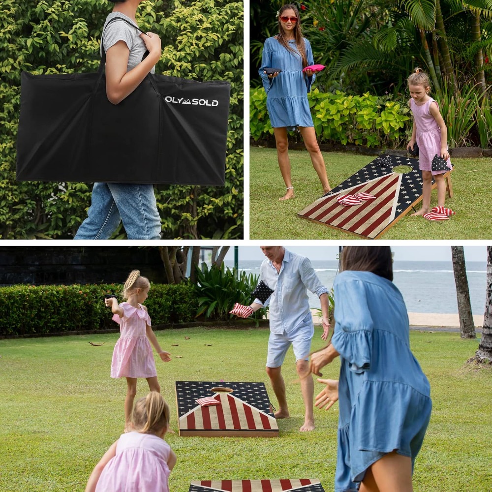 Cornhole Set, Corn Holes Outdo - огляд і ціна Cornhole Board Set