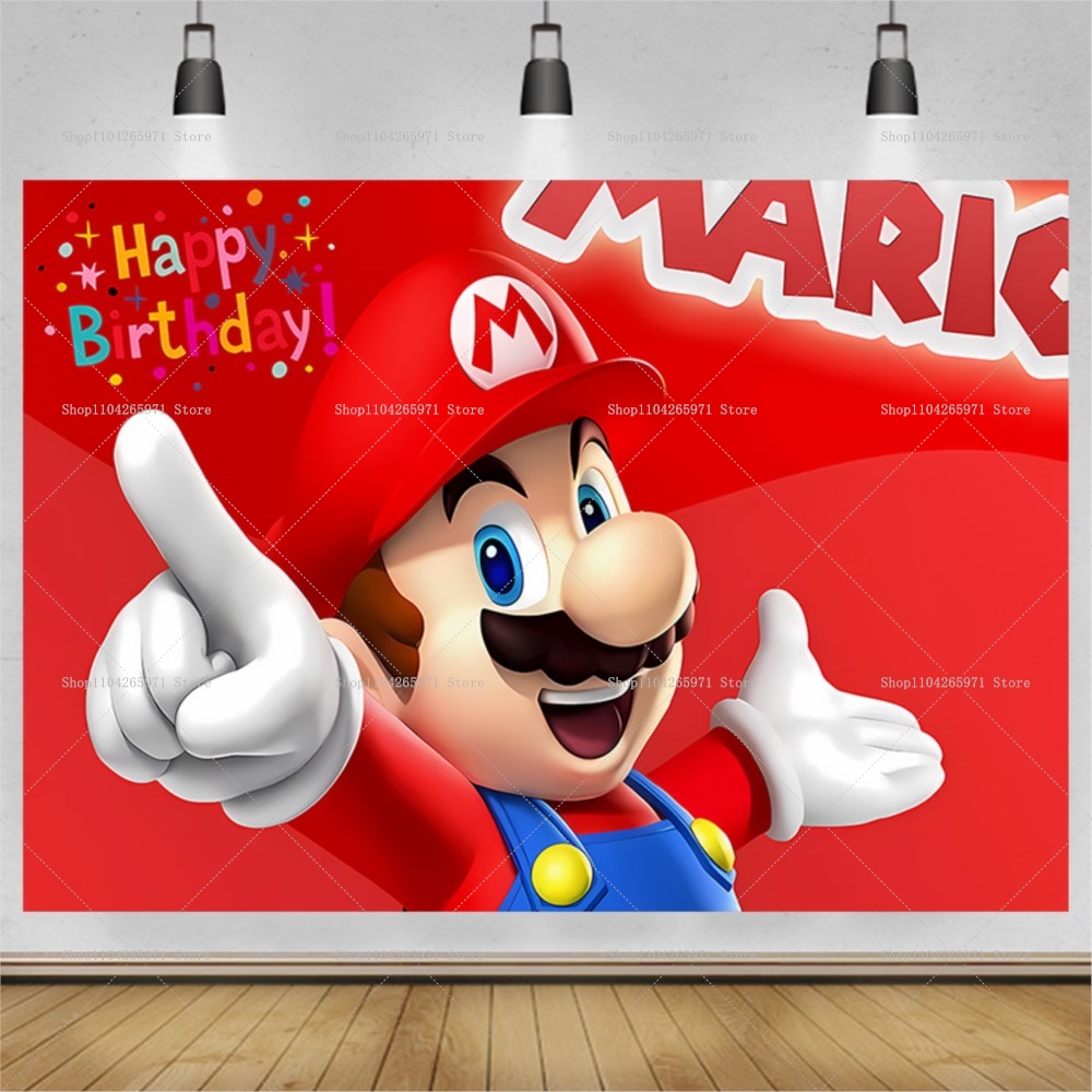 Super Mario Game Theme Backdro - огляд і ціна Party Games Mario