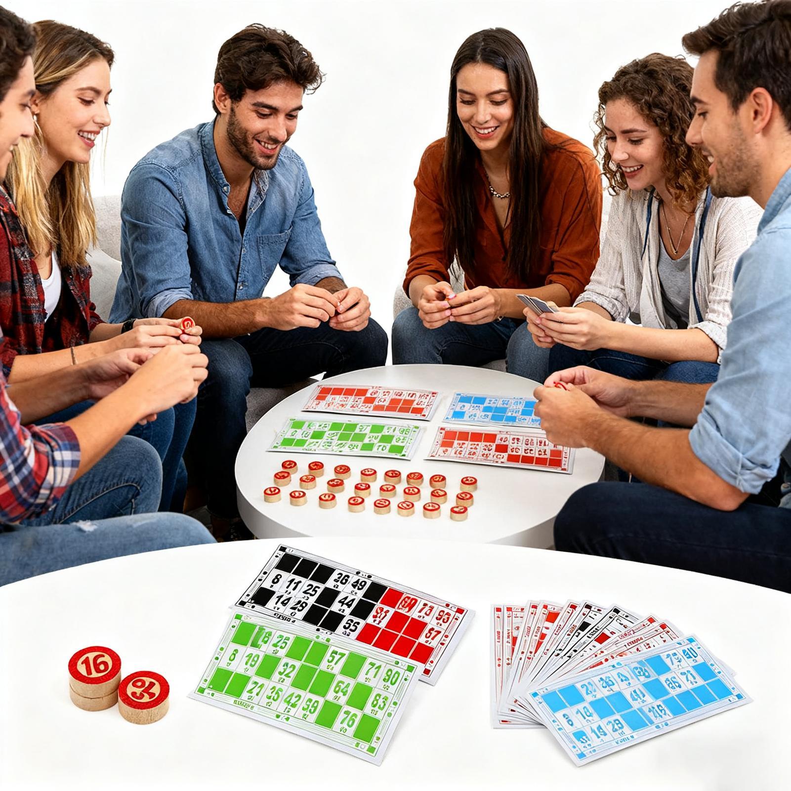 Bingo Set Funny Vintage Wooden - огляд і ціна Play Friends Party Games