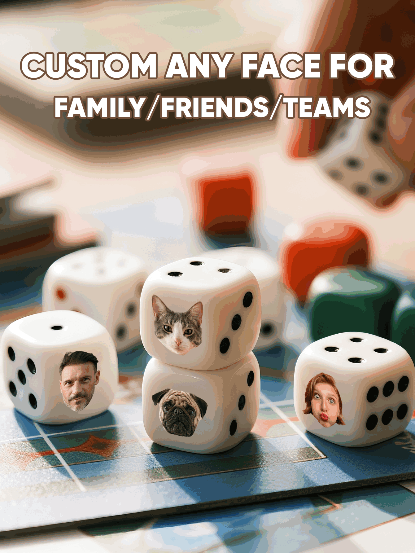 Custom Face Dice Personalized  - огляд і ціна Party Games Birthday