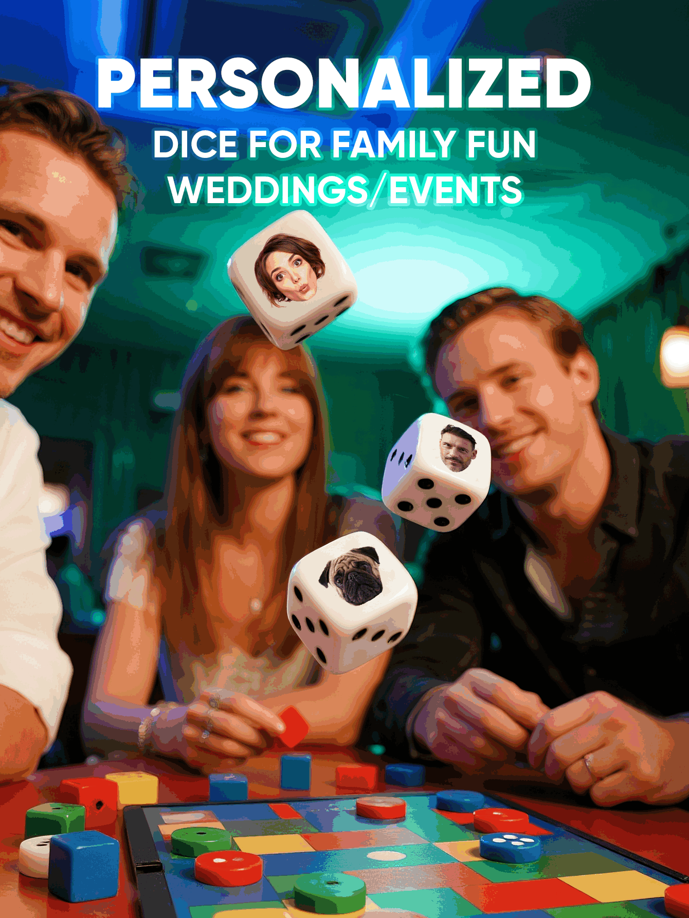 Custom Face Dice Personalized  - огляд і ціна Party Games Birthday