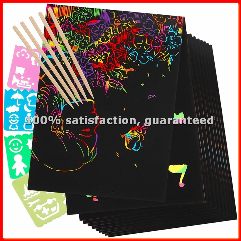 Scratch Paper Art Set, Black C - огляд і ціна Party Games Birthday