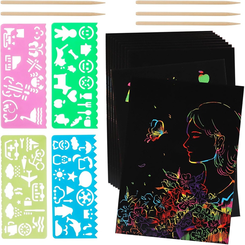 Scratch Paper Art Set, Black C - огляд і ціна Party Games Birthday