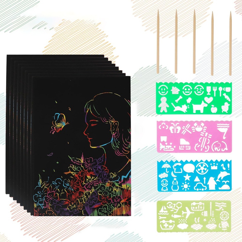 Scratch Paper Art Set, Black C - огляд і ціна Party Games Birthday