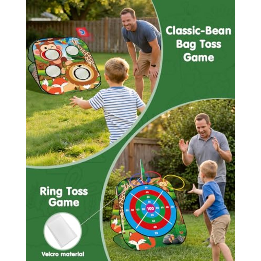 5-in-1 Bean Bag Toss Game for  - огляд і ціна Cornhole Board Set