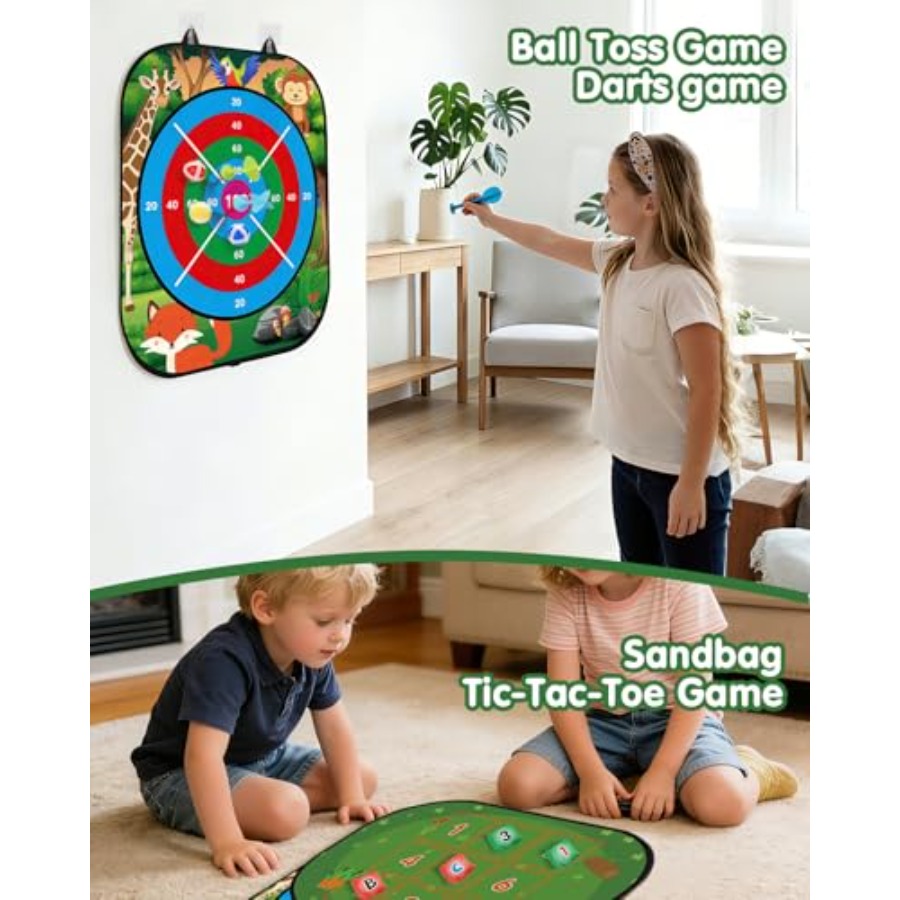 5-in-1 Bean Bag Toss Game for  - огляд і ціна Cornhole Board Set