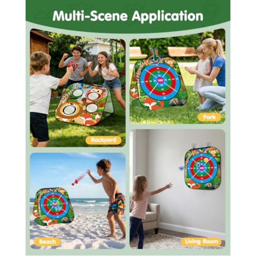 5-in-1 Bean Bag Toss Game for  - огляд і ціна Cornhole Board Set