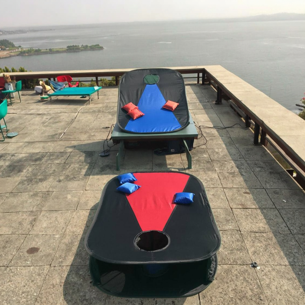 Collapsible Portable Cornhole  - огляд і ціна Cornhole Board Set