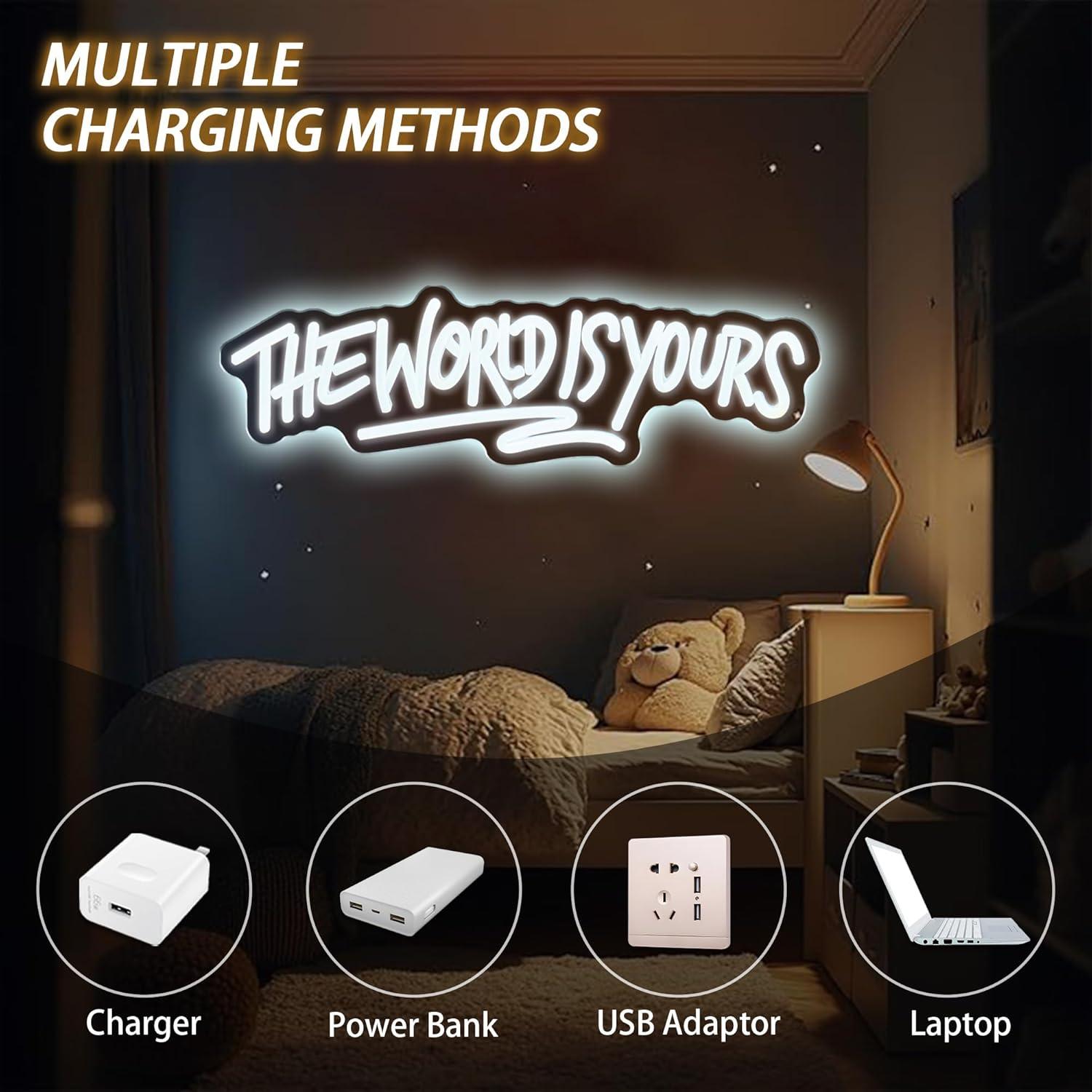 The World is Yours Neon Sign U - огляд і ціна Party Games Birthday