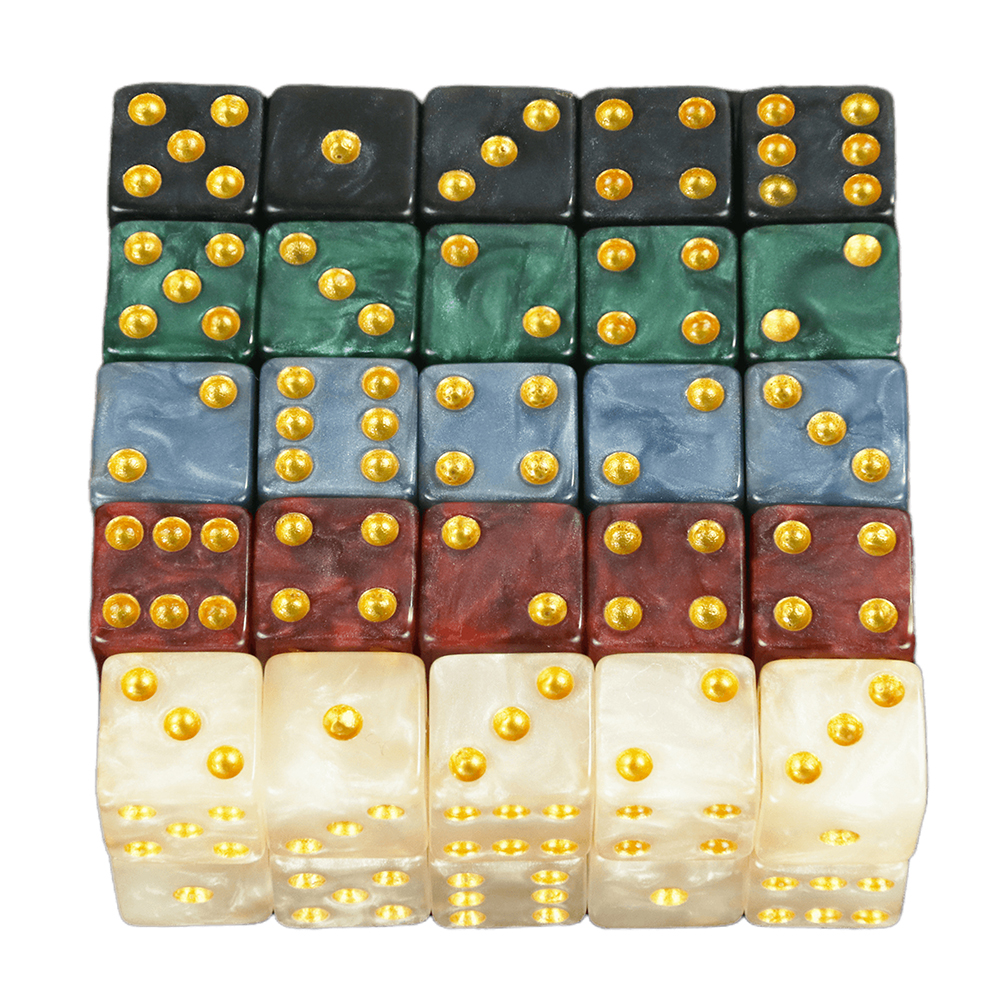 Marble Effect Dice 10pc/set 12 - огляд і ціна Party Games Gamecube