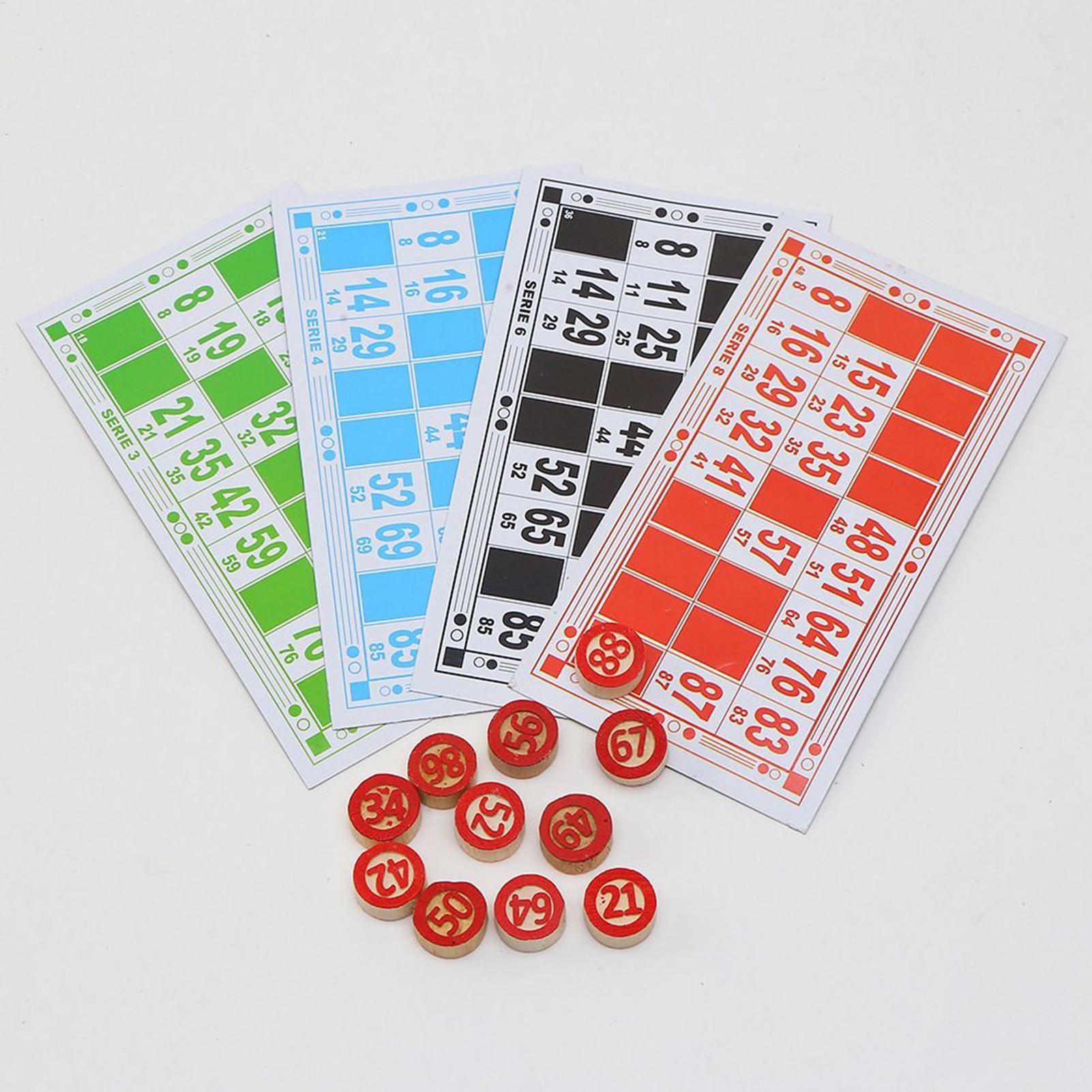 Bingo Card Game Wooden Funny E - огляд і ціна Play Friends Party Games