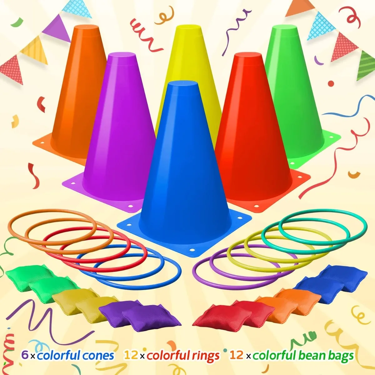 3 in 1 Soft Plastic Cones Bean - огляд і ціна Cornhole Board Set